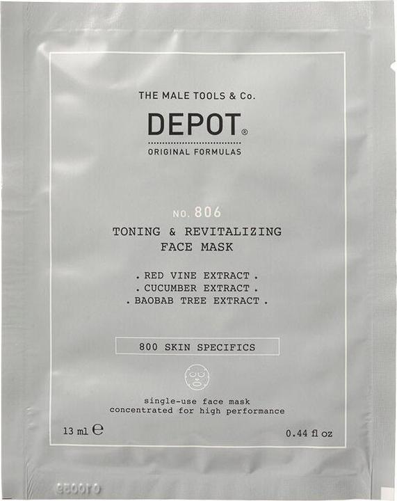 Actual product image Depot 806 Toning & Revitalising Face Mask for Men (156 ml)