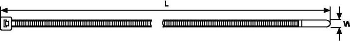 Image du produit HellermannTyton SERRE-FILS T120R (Serre-câbles en plastique, 390 mm, 100 pcs)