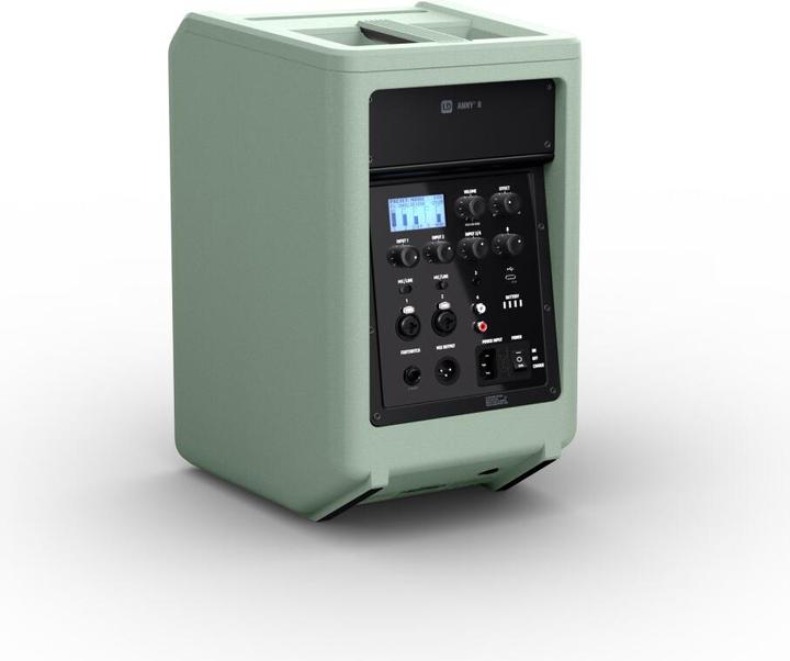 Image du produit LD Systems ANNY® 8 GN - Enceinte portable Bluetooth® PA avec batterie et mixeur, Adventure Green (Actif, 1x 80 W)
