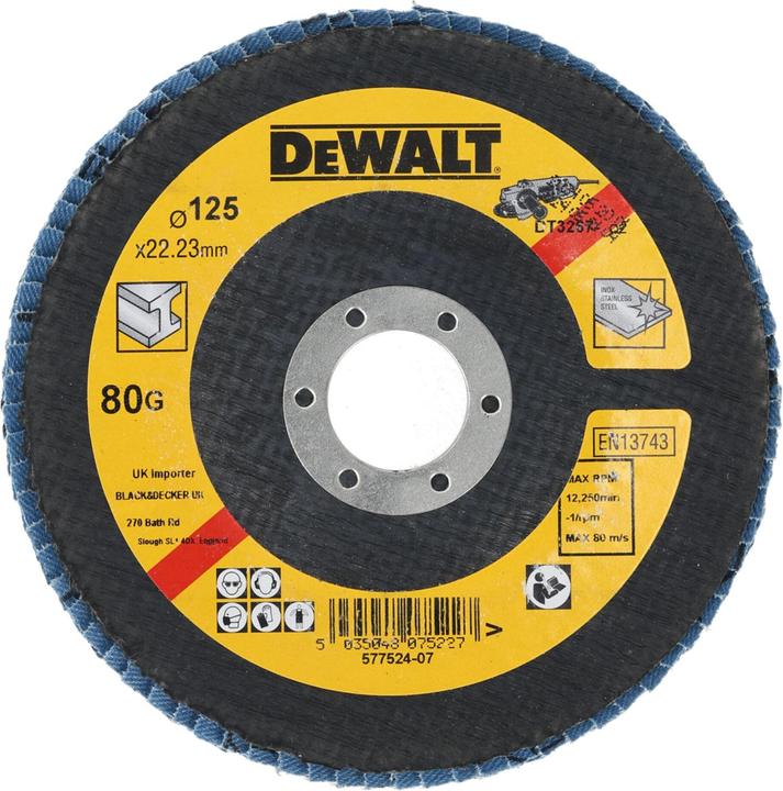 Produktbild DeWalt Faecherschleifsch 125mm K80 gekroepft (80)