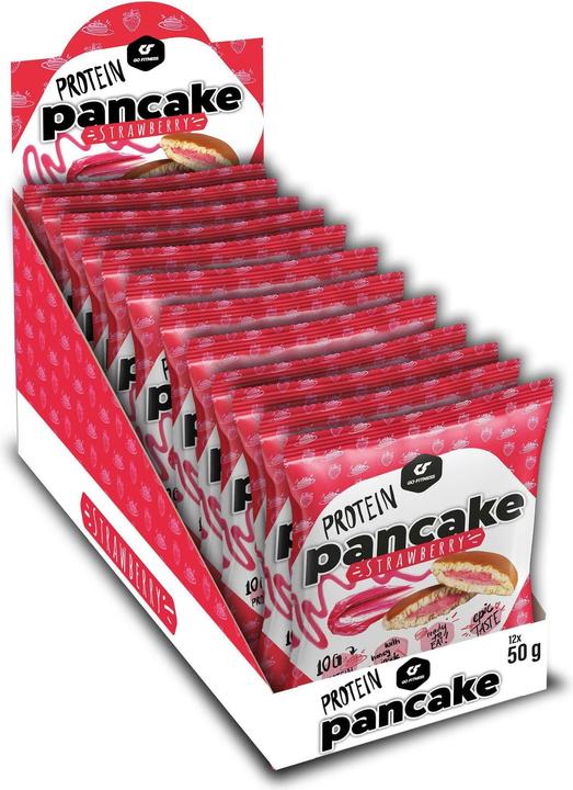 Image du produit Go Fitness Pancakes protéinés (Fraise, 12 pcs, 600 g)