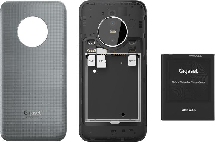 Actual product image Gigaset GX6 Outdoor (128 GB, Titanium Grey, 6.60", Dual SIM, 50 Mpx, 5G)
