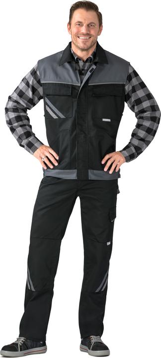 Produktbild Planam Weste schwarz/schiefer/zink XXXL 4XL (4XL)