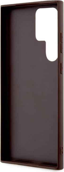 Actual product image Guess PU 4G Metal Logo Case- brown (Samsung Galaxy S24 Ultra)