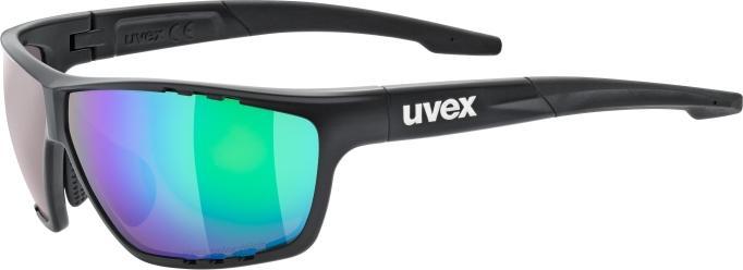 Actual product image Uvex Sports Sportstyle 706 CV Mirror Cat. 3 (black matt (blue), colourvision buzzy blue (S3))