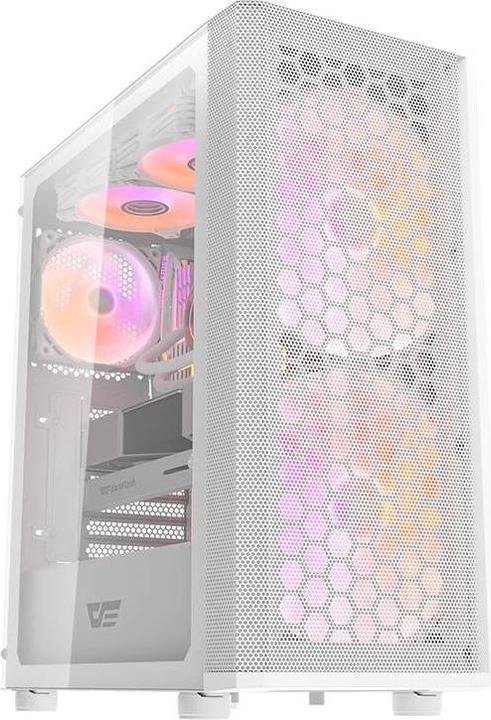 Actual product image Darkflash Tech DK360 computer case (white) (ATX, ITX)