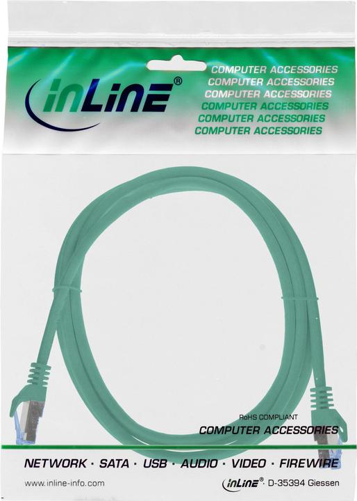 Produktbild InLine Patchkabel (S/FTP, CAT6a, 3 m)