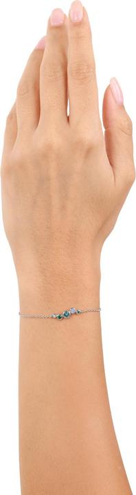 Immagine prodotto S.Oliver Armschmuck für Damen, 925 Sterling Silber, Zirkonia synth. (20 cm, Argento 925)
