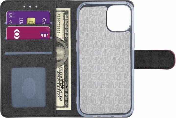 Image du produit Ambiance1 Handyhülle iPhone 12 Mini - Book-Case Kunstleder Pink (Apple iPhone 12 mini)