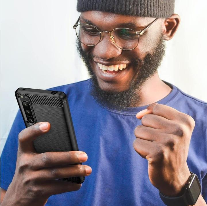 Image du produit Screenguard Étui en TPU souple carbone brossé (Sony Xperia 5 IV)