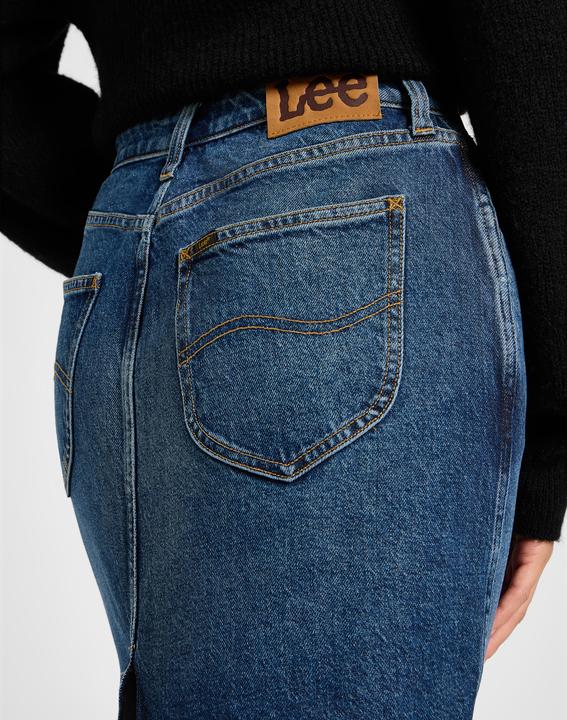 Actual product image Lee Denim skirt Midi Skirt (27)