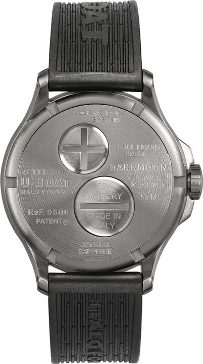 Produktbild U-Boat 9500 Darkmoon Red SS Soleil Herrenuhr 40mm 5ATM (Analoguhr, 40 mm)