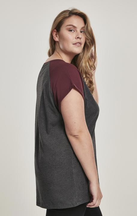 Image du produit Urban Classics T-shirt raglan contrasté pour femmes (4XL)