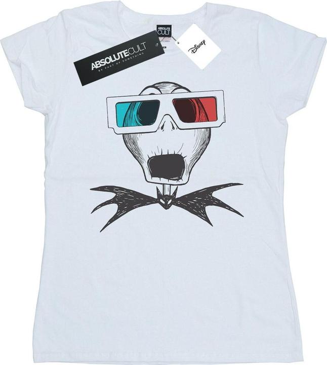 Disney Nightmare Before Christmas Jack Skellington 3D Glasses TShirt (XL)