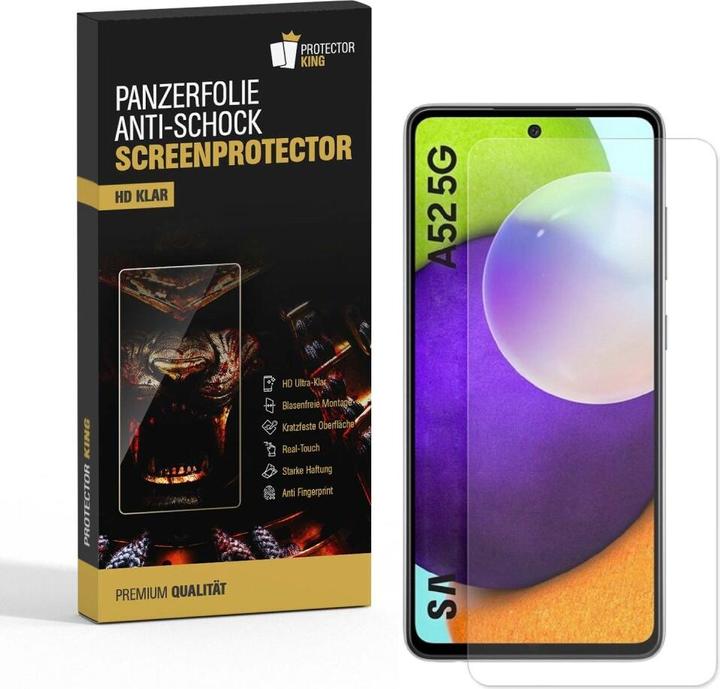 Actual product image Protectorking 4x 9H Panzerglas flexibel HD Klar (4 Piece, Samsung Galaxy A52)