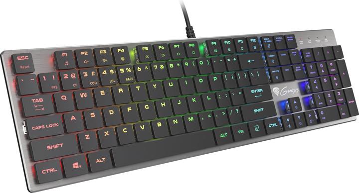 Image du produit Genesis Clavier Thor 420 RGB USB AZERTY US anglais (US, Filaire)