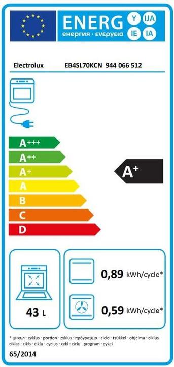 Energie-Label Electrolux EB4SL70KCN