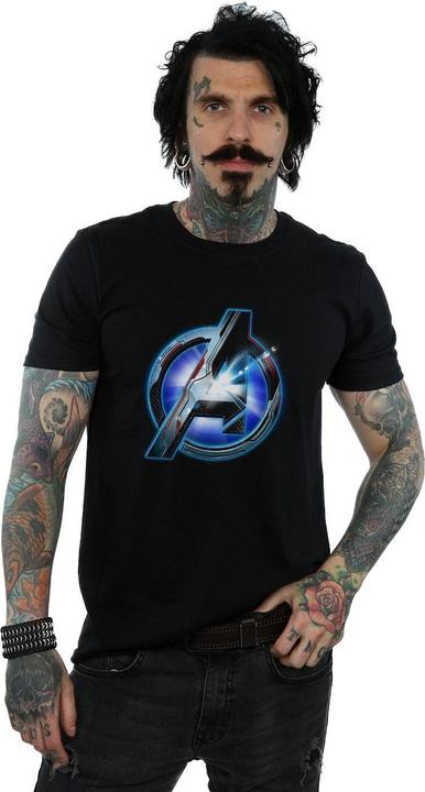 Produktbild Avengers Endgame Glowing Logo TShirt (5XL)