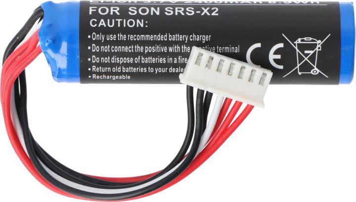Actual product image XCell Akku Ersatz für Sony 9-885-197-08, SF-02 für Lautsprecher Boxen Speaker (2400mAh, 3.7V, Li-Ion) (Replacement remote control)