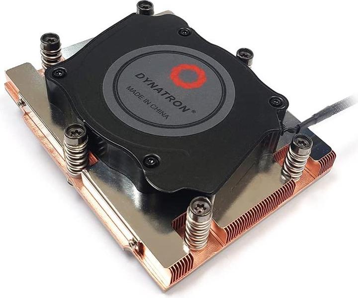 Produktbild Dynatron J5 AMD Genoa SP5 cooler 1U active copper for vapor chamber base and stacked fin and upto 26 (27 mm)
