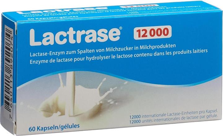 Lactrase 12000 60 Kapseln (60 Stück, Kapseln, 45 g)