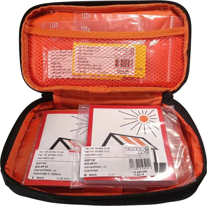 Image du produit Elbro Autocollant d'avertissement photovoltaïque auto-adhésif multicolore