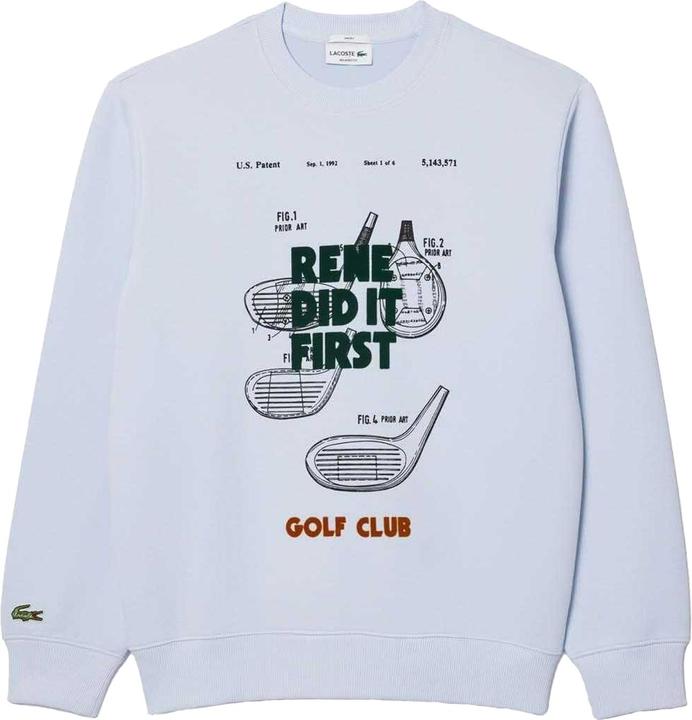 Actual product image Lacoste Unisex Adult Motif Pique Relaxed Fit Sweatshirt (XS)