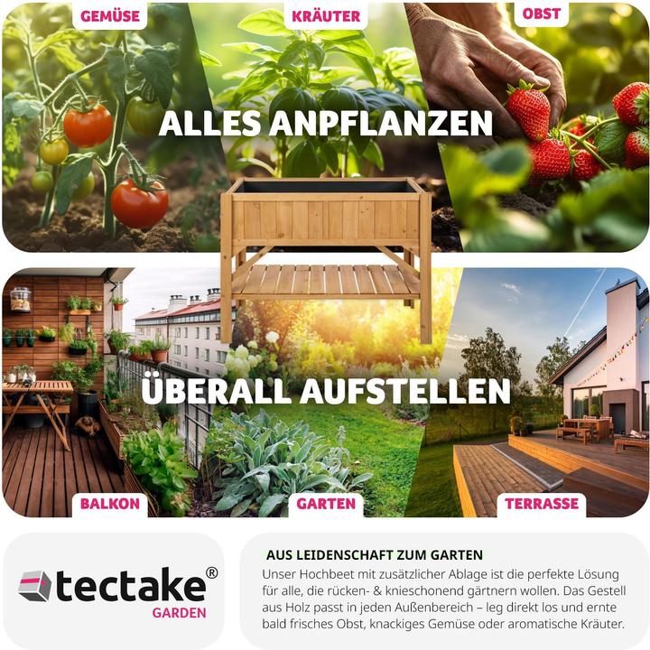 Produktbild tectake Hochbeet