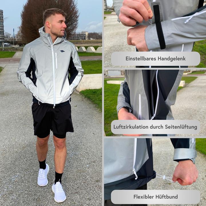 Actual product image Valkental Functional & Reflective Softshell Jacket for Outdoor Activities - Men's (L)