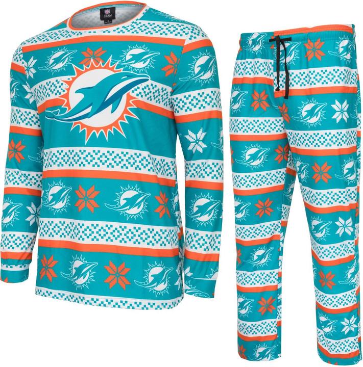 Foco NFL Winter XMAS Pyjama Schlafanzug Miami Dolphins - M (M)