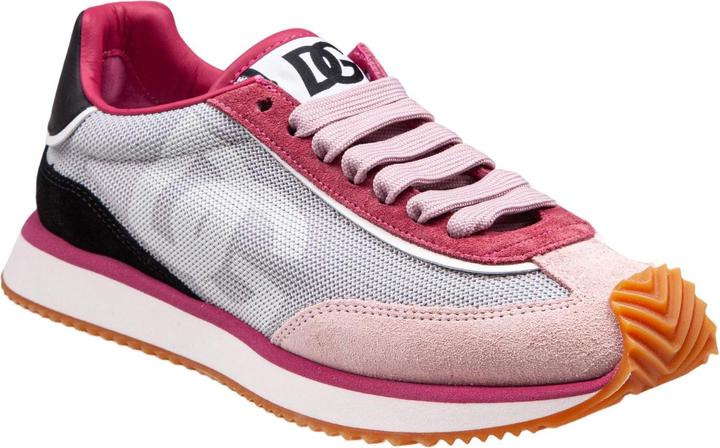 Immagine prodotto Dolce & Gabbana dragon sneakers in mixed materials in grey and fuchsia (42)