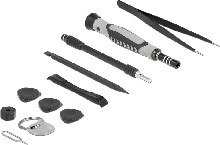 Immagine prodotto Delock Set di attrezzi cacciavite 130 pezzi (Fattucchiera, 5 bordi (Pentagono), Cacciavite a croce PZ, Triplice ala, Pin-torx)