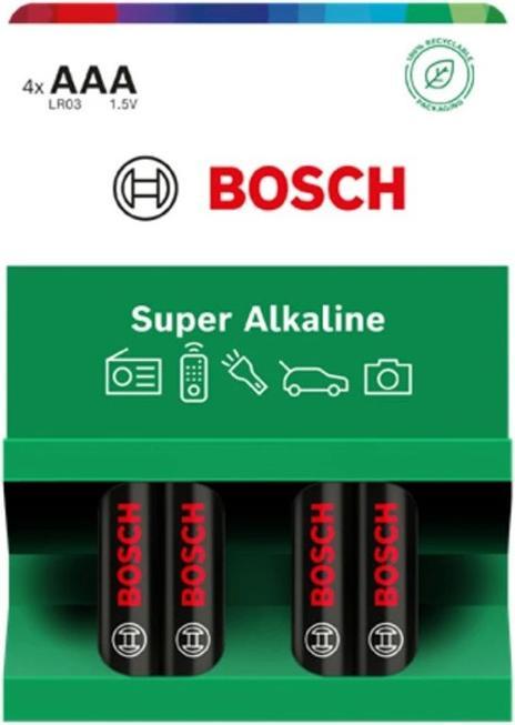 BOSCH BATTERIE 4 STÜCK AAA SUPER ALKALINE LR03SA4B/00 (4 Stk.)