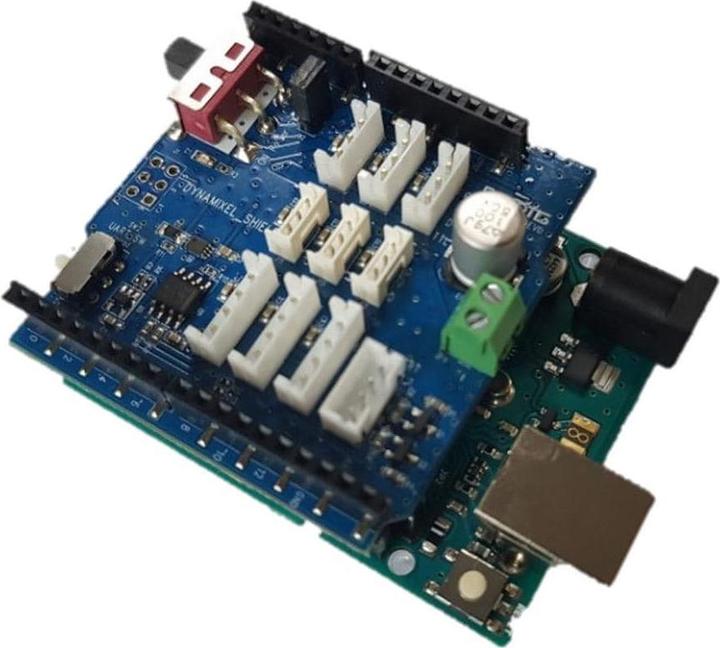 Actual product image Robotis Servo Motor Controller DYNAMIXEL Shield for Arduino MKR (English)