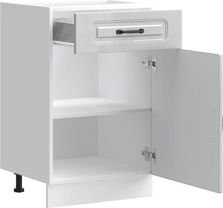 Actual product image VidaXL Kitchen base unit Kalmar Concrete grey Wood-based sink base unit (50 x 46 x 81.5 cm)