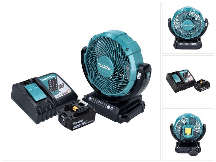 Produktbild Makita DCF 102 RT1 Akku Ventilator Lüfter 18 V 18 cm + 1x Akku 5,0 Ah + Ladegerät