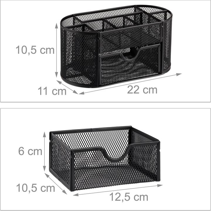 Actual product image Relaxdays Desk Organizer with Pen Holder