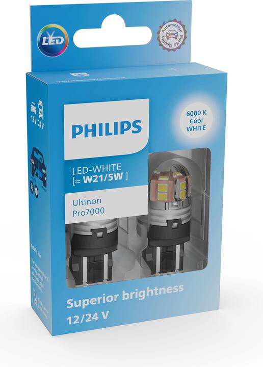 Actual product image Philips Ultinon 11066CU70X2 W21/5W LED (W21/5W)