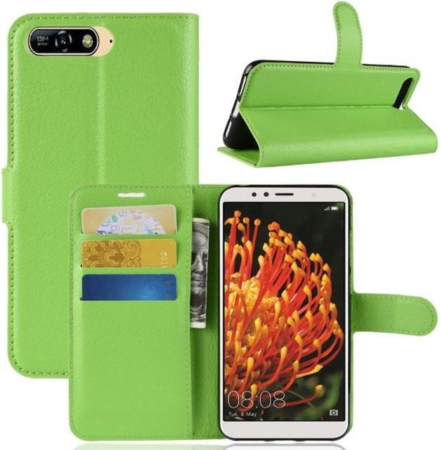 Image du produit MU Classic Couvertures en cuir Litchi Bookcover Series (Huawei Y6 (2018))