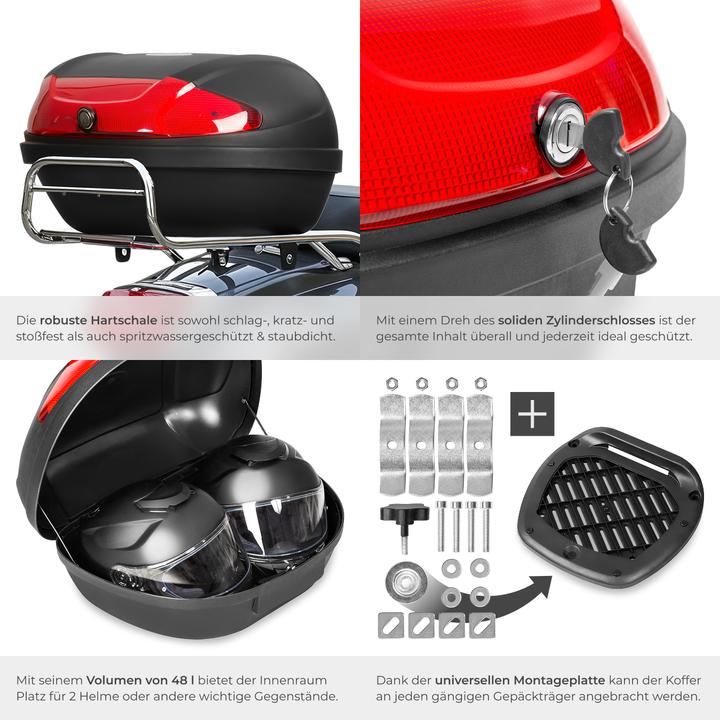 Produktbild tectake Topcase (48 l)