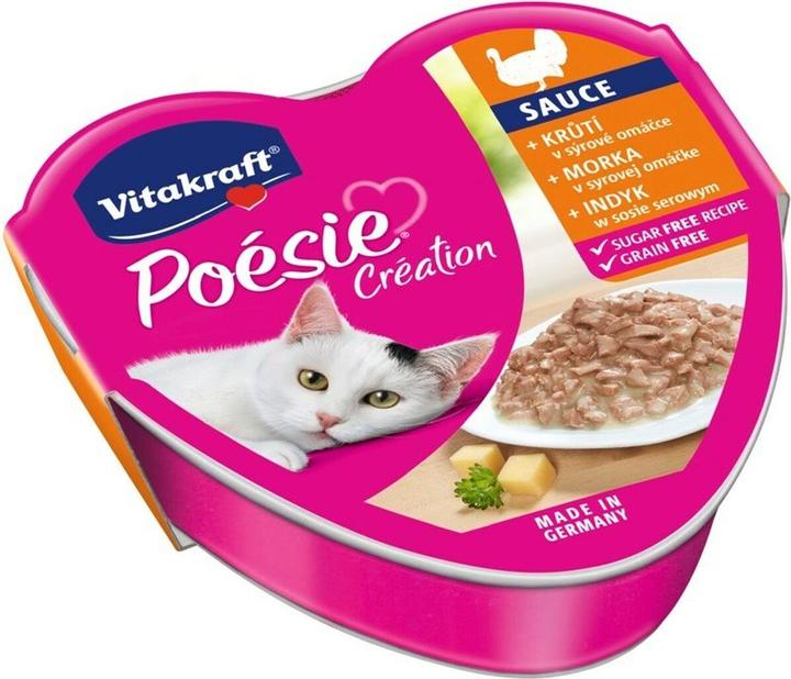 Actual product image Vitakraft POESIE CREATION SOS turkey/cheese - wet cat food - 85 g (1 pcs., 85 g)