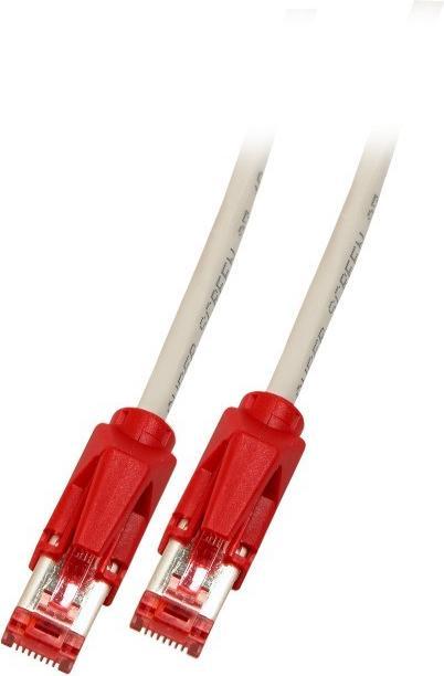 Produktbild EFB Elektronik Hersteller: RJ45 Crossover Patchkabel S/FTP, Cat.6, TM21, UC900, 0,5m, grau 1 Gigabit (PiMF, CAT6, 0.50 m)