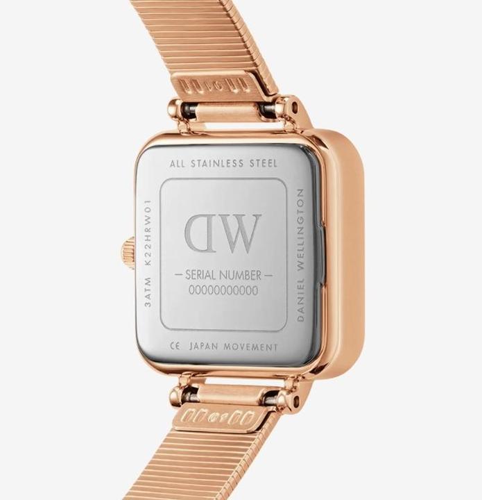 Immagine prodotto Daniel Wellington Quadro Studio Oro Rosa Bianco (Orologio da polso analogico, 22 mm)
