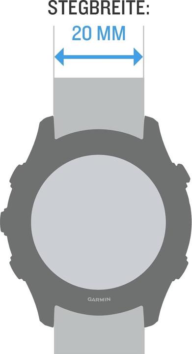 Actual product image Garmin Textilband (22 mm, Perlon/Nylon)
