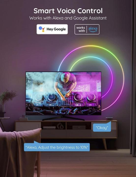 Actual product image Govee RGBIC Neon Rope Light (RGBIC, 200 cm, Indoor)