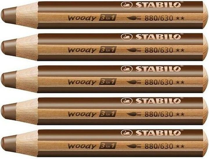 Image du produit STABILO woody 3 en 1 crayon de couleur (Marron, 1 x)