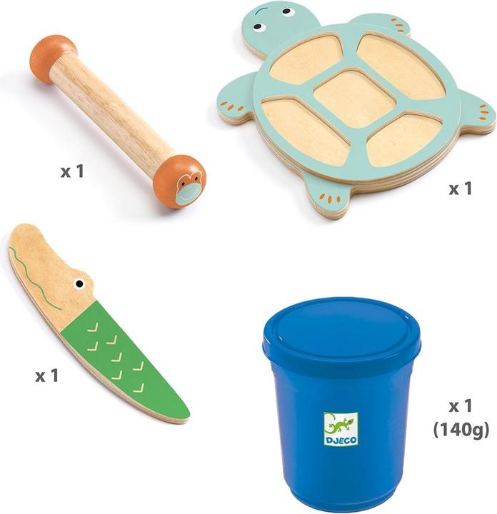Actual product image Djeco My play dough jungle animals