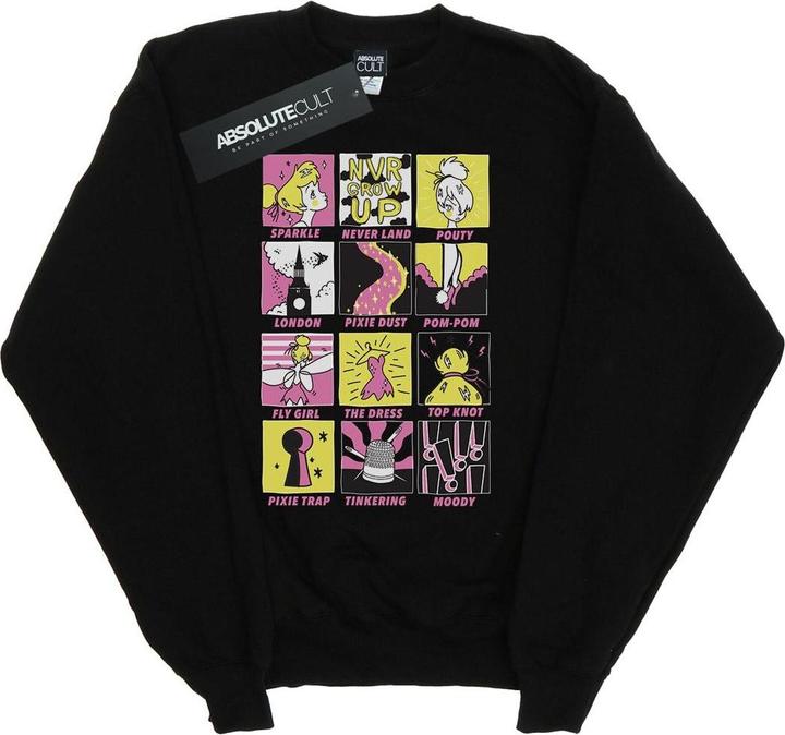 Disney Tinkerbell Squares Sweatshirt (S)