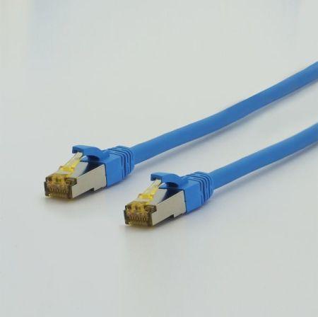 Actual product image TTL an UltraFlex Cat. 6A ISO/IEC patch cable, S/FTP (PiMF), highly flexible, halogen-free, blue, 1.5 m (CAT6, 1.50 m)