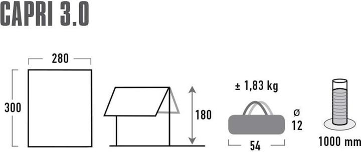 Produktbild High Peak Capri (300 x 280 cm)